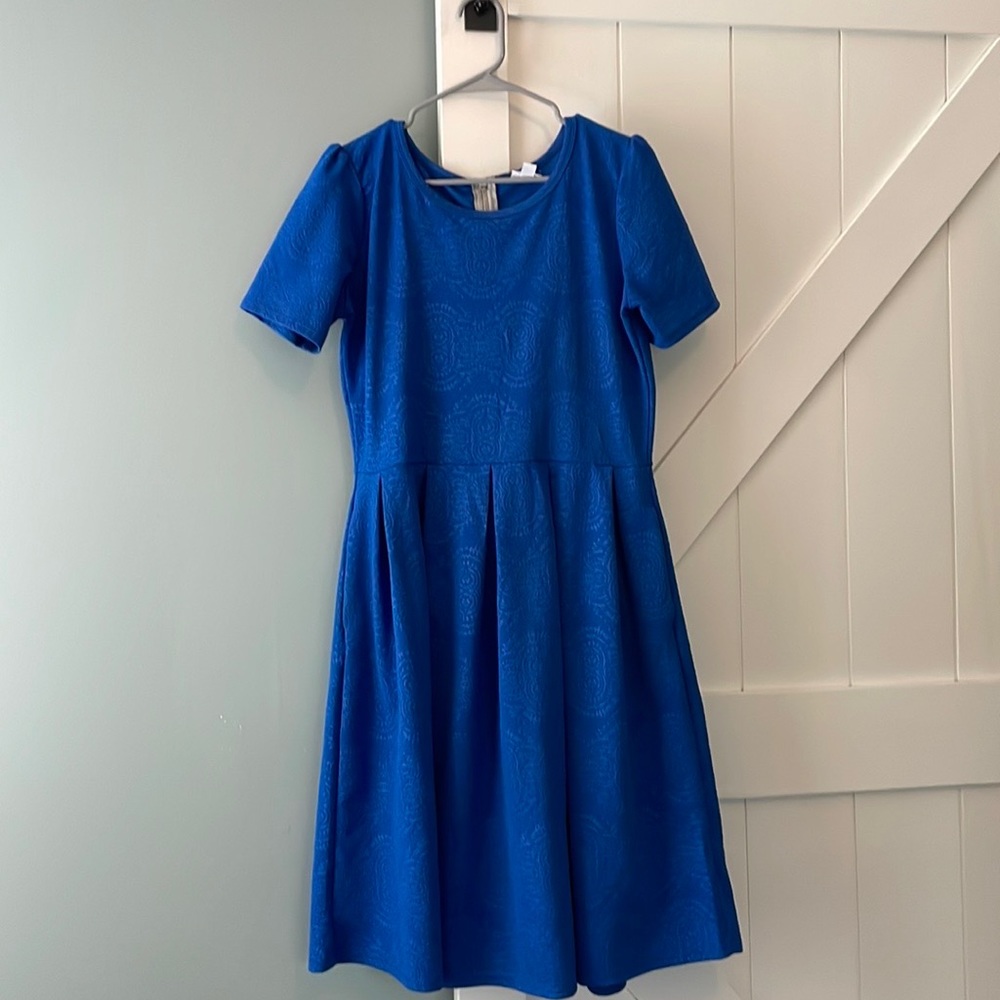 Vibrant Blue LulaRoe Amelia Dress